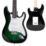 Full Size Green Electric Guitar with Amp 1