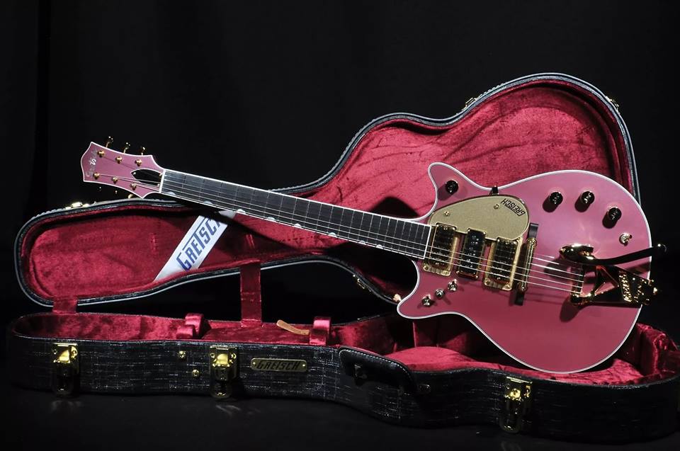 gretsch guitarra rosa