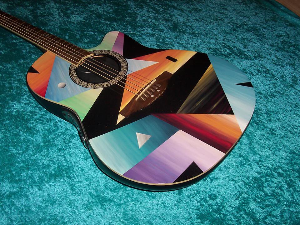 guitarra ovation tapa colores