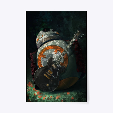 BB-8 guitar poster